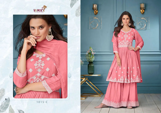 Elegant Embroidered Kurti Set with Bottom & Dupatta – 3 Piece Set